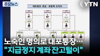 노숙인 명의로 대포통장..."지급정지 계좌 잔고털이" / YTN