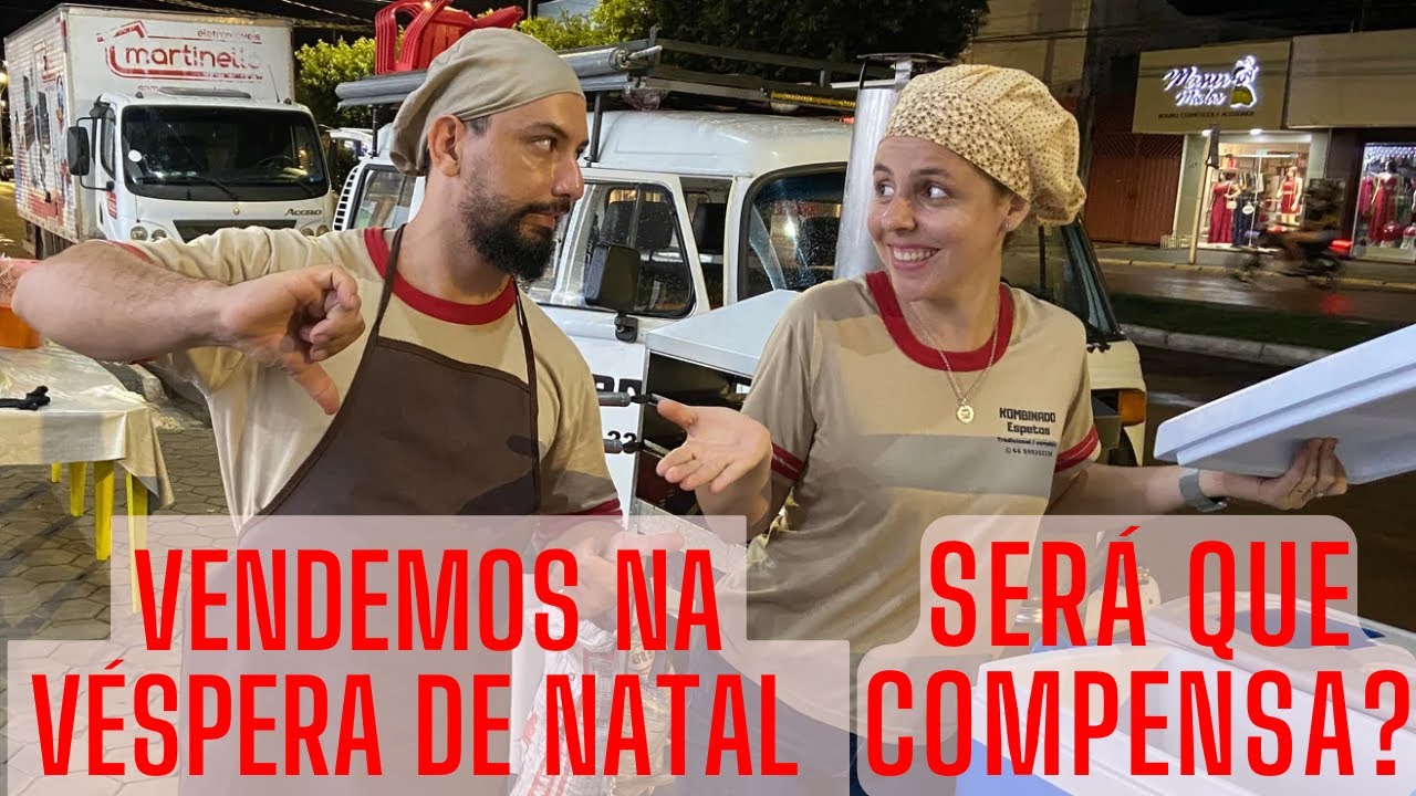 Vendemos espetinho na véspera de Natal