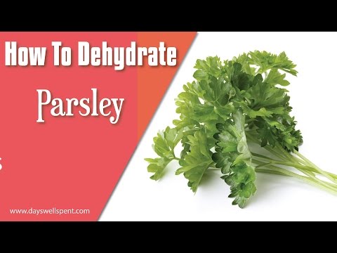 How To Dehydrate Parsley