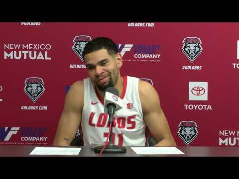 Jay Allen-Tovar Postgame - UNM MBB vs. Air Force 2/26/2022