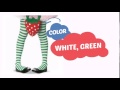Child S Striped Tights Green White Medium ClownAntics Com