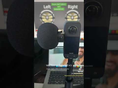 Insta360 X3 with Zoom Am7 Mic Tests