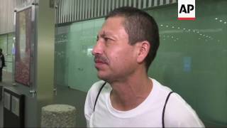 Deported migrants arrive in Mexico from US