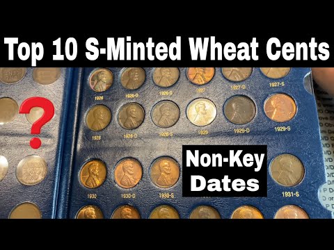 Top 10 Non-Key Date S-Minted Wheat Cents