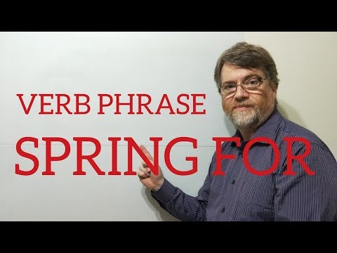 English Tutor Nick P Verb Phrase (156) Spring For