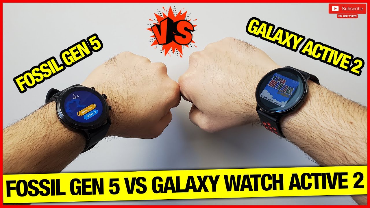 Fossil Gen 5 vs Samsung Galaxy Watch Active 2