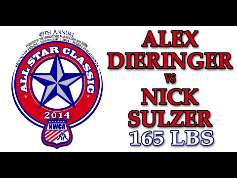 2014 NWCA All Star Classic - 165 lbs Alex Dieringer vs. Nick Sulzer