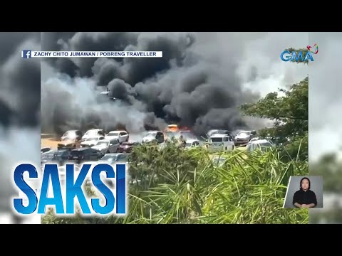 18 nakaparadang sasakyan sa NAIA Terminal 3, nilamon ng apoy Saksi