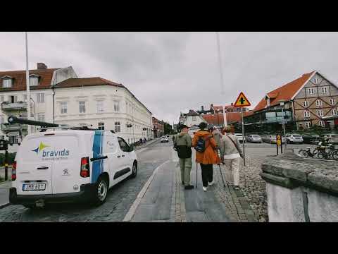 4K  Walking around falkenberg city, Sweden🇸🇪 2023