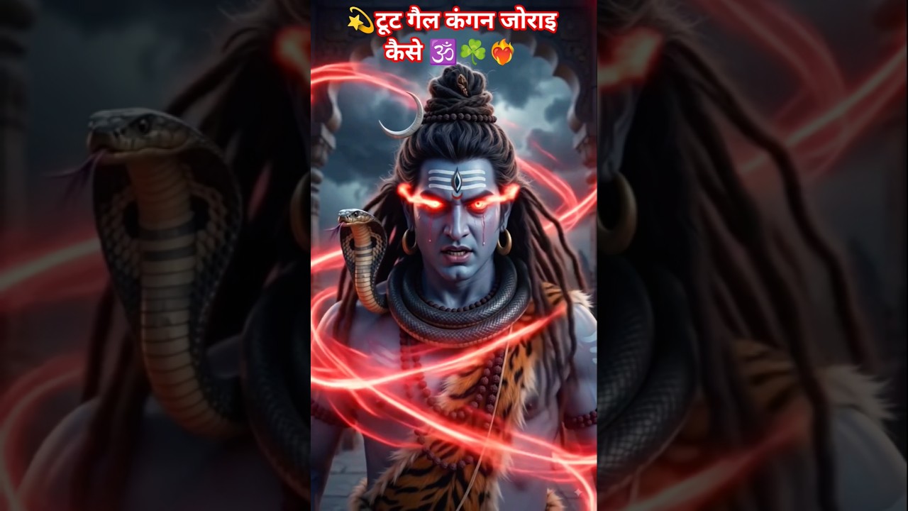💫Tut Gaial Cangan Jorai Kaise🕉❤‍🔥💫 # sorts #bhakti #Sort #sortfeed #Shivji
