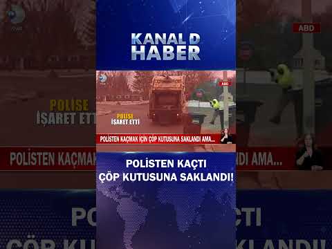 Polisten Kaçmak İçin Çöp Kutusuna Saklandı Ama...