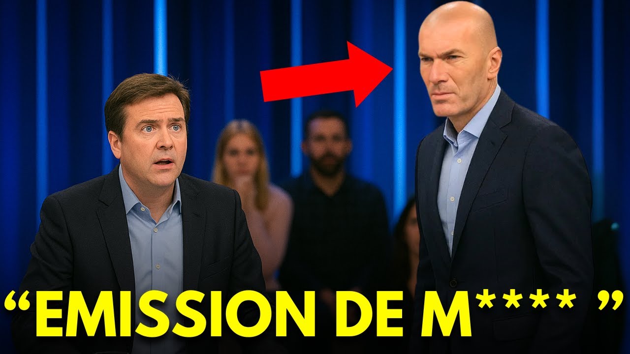 Zidane Rejoint un Plateau TV – Mais Quitte l’Émission Après une Phrase Inacceptable