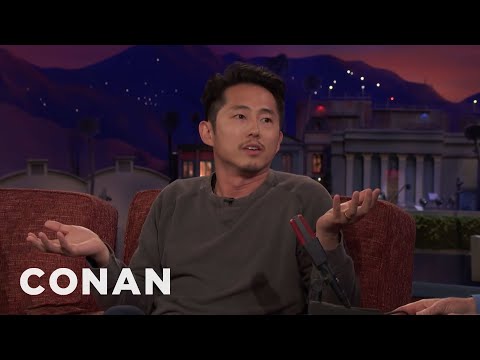 Steven Yeun: My Dad Thought I Was Doing Porn | CONAN on TBS