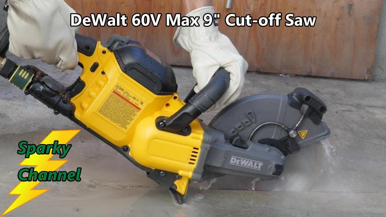DeWalt 60V Max 9 Cut Off Saw Review with 2020 NEC 300.5 Minimum Cover Requirements