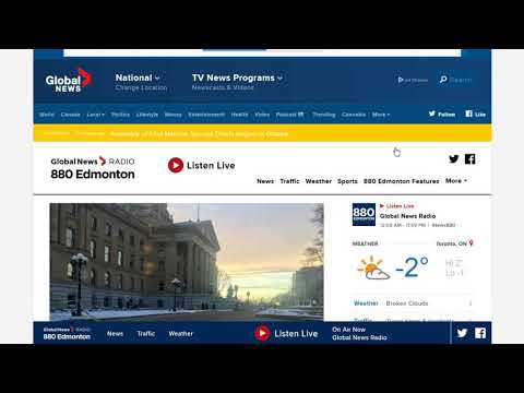 880 kHz. CAN-AB. CHQT Global News Radio. Edmonton. 50kW. 7163km. 336deg