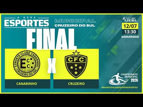 CANARINHO X CRUZEIRO | FINAL DO MUNICIPAL DE CRUZEIRO DO SUL  | AO VIVO COM IMAGENS
