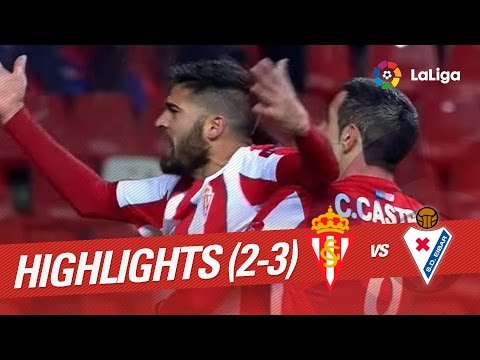 Resumen de Sporting de Gijón vs SD Eibar (2-3)