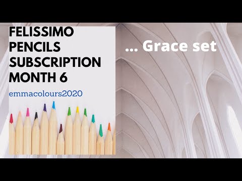 Felissimo Tokyo seed 500 pencil subscription with swatches - month 6 of 25 - Adult coloring supplies