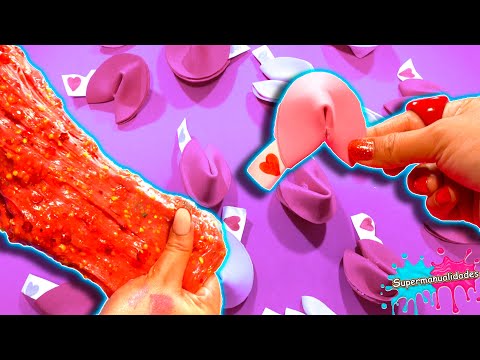 Galletas de la suerte eligen nuestro Slime de San Valentín - Supermanualidades