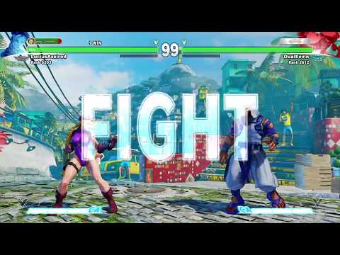 LuciusAxelrod (Cammy) vs DualKevin (Rashid) - Street Fighter V Online Ranked