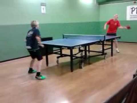 Joel Sundell KFUM JÖNKÖPING - Linus Peterson BTK Clipper Uppvärmning Korp pingis (Nässjö Pingis)