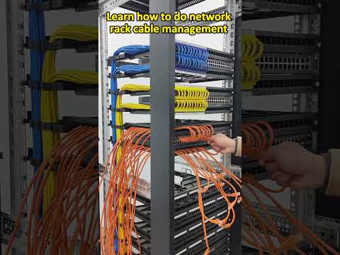 Learn how to do network rack cable management easily.