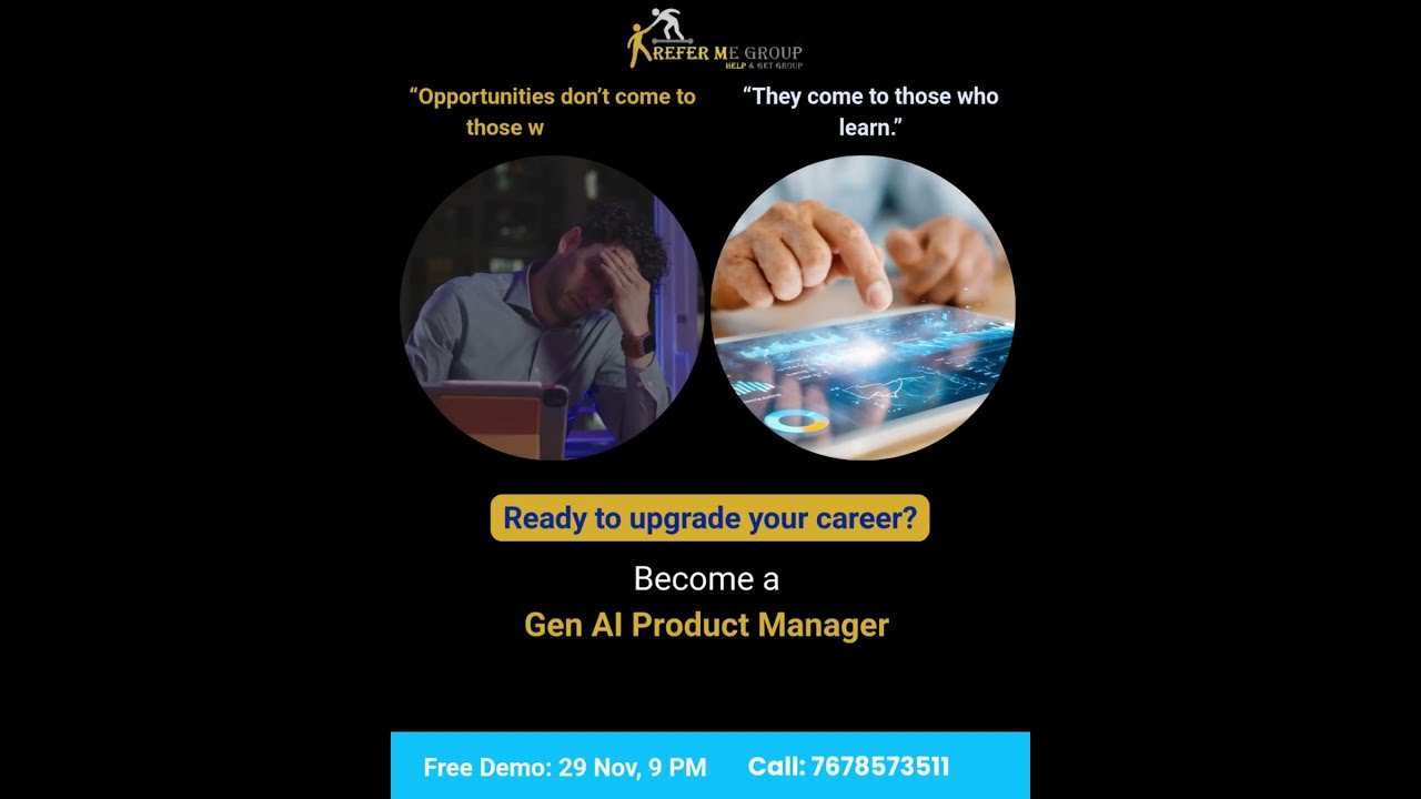 Gen AI Product Manager | Refer Me Group | #refermegroup #GenAIProductManager