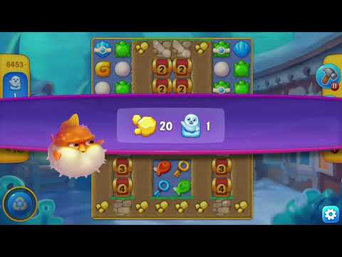 [FISHDOM Walkthrough] Level 6453 Super Hard (Qua màn - Fishdom)