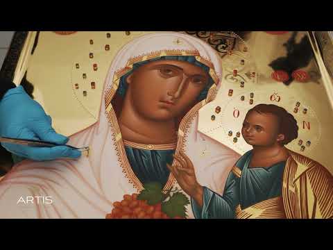 Water-gilded Handmade Icon of Theotokos︱ARTIS