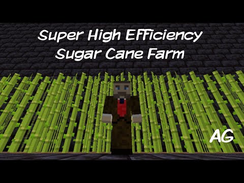 Arystotle Gaming - Highly Efficient Sugar Cane Farm | Updated Redstone | Minecraft Java 1.16.5