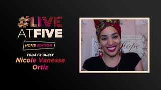 Broadway.com #LiveatFive: Home Edition with Nicole Vanessa Ortiz video