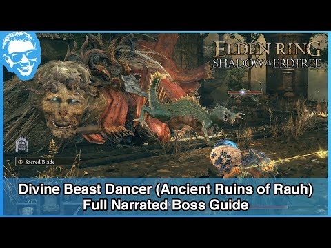 Divine Beast Dancing Lion (Ancient Ruins of Rauh) - Full Narrated Boss Guide - Elden Ring [4k HDR]