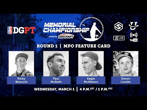 DGPT - 2017 Memorial Presented By Discraft - Round 1 (SmashCutt)