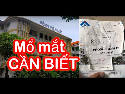 Quy trình Mổ mắt cườm ở BỆNH VIỆN MẮT TP HCM mới nhất