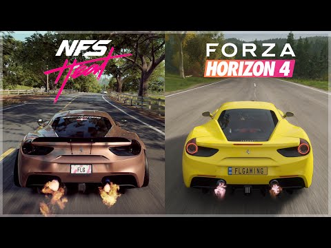 NFS Heat vs Forza Horizon 4 | Ferrari 488 GTB Sound & Gameplay Comparison in 4K