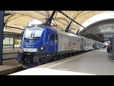 Debiutancki odjazd E4DCUd-004 z EIC 6100/1 do Warszawy Wschodniej.