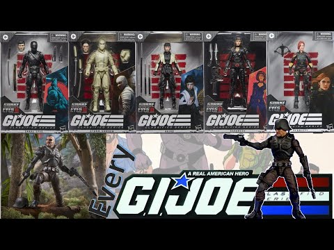 *see newer video* Every G.I. Joe Classified Series Hasbro Comparison List Snake Eyes Movie Origins