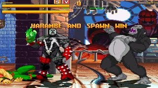 Harambe vs. Super Heroes - Harambe and Spawn in Survival Mode!