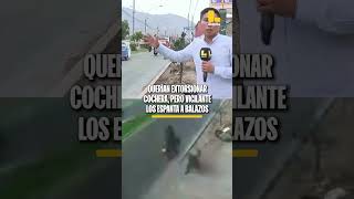 Querían extorsionar cochera, pero vigilantes los aleja a balazos