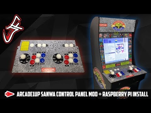 Arcade1UP Sanwa Control Panel Mod + Raspberry Pi Install