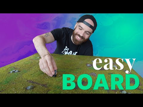 🌿 DnD Wilderness BOARD - How to make CHEAP Grass TERRAIN