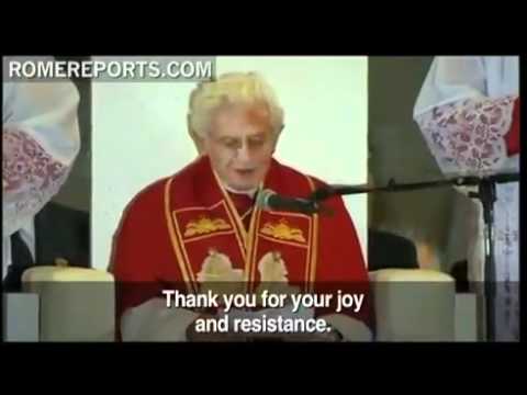 WYD Madrid 2011 Pope during Vigil  "Your strength is stronger than the rain"