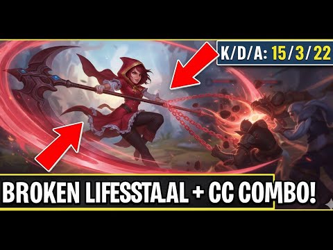 UNKILLABLE! 😱 100% INFINITE LIFESTEAL RUBY BUILD IS BROKEN #mobilelegends #mlbb #ruby #dd #pov