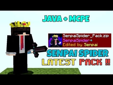 EPIC Senpai Spider Texture Pack for Minecraft!! #hrluckygamerz