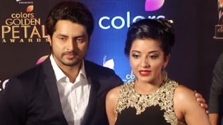 Bigg Boss 10 Contestant Monalisa With Husband Vikrant Singh Rajpoot At Golden Petal Awards 2017!
