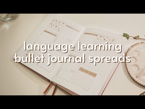 4 Language Learning Bullet Journal Spreads! | Unique Ways To Track Progress