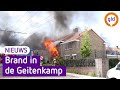 Meerdere huizen ontruimd bij grote brand op de Geitenkamp in Arnhem