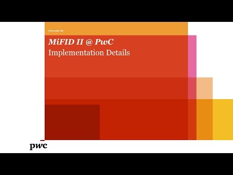 MiFID II @ PwC - Implementation Details