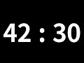 42분 30초 타이머 42minute 30second Timer 2550 Second Timer Countdown With Alarm