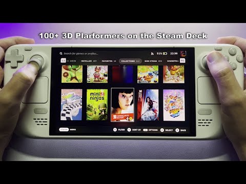 Testing 100 3D Platformers On The Steam Deck